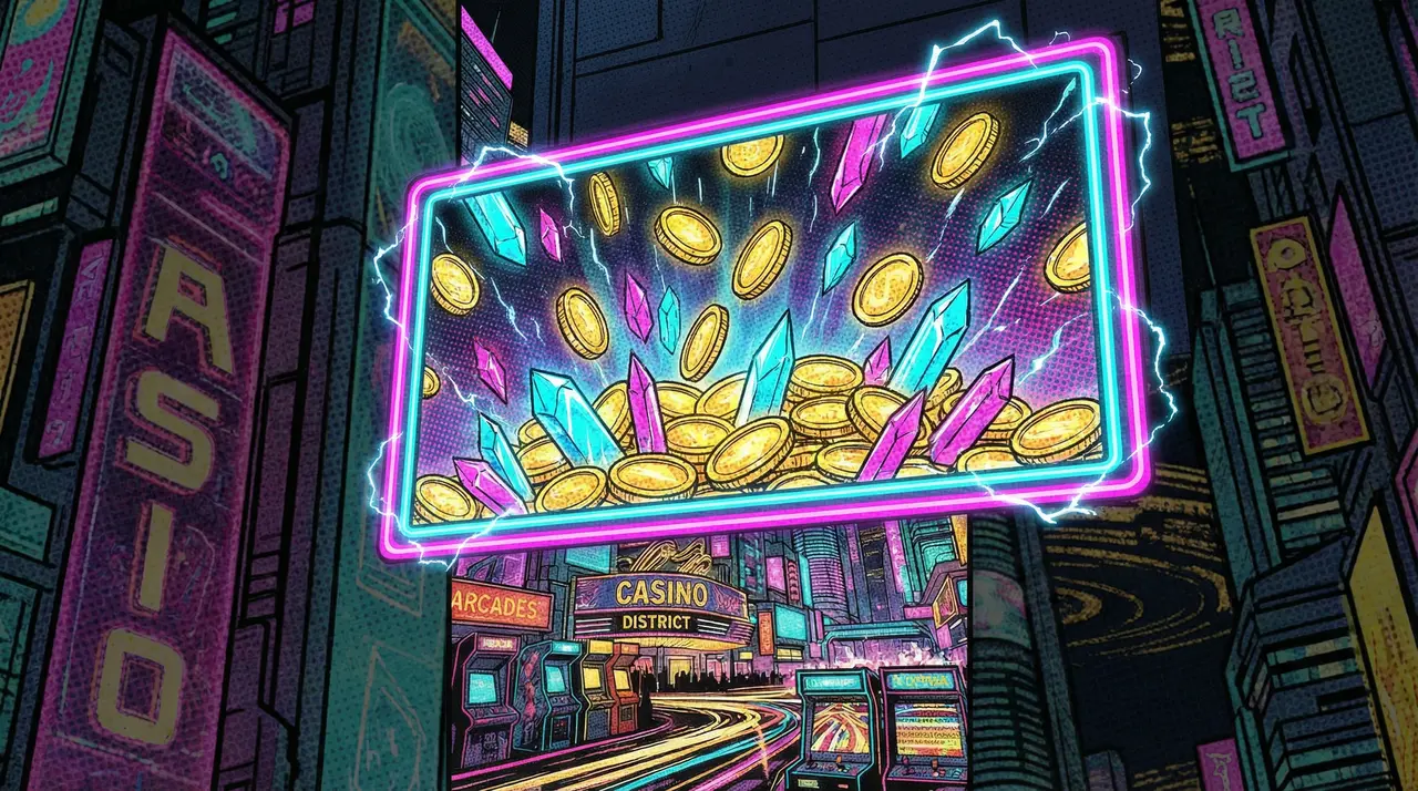 网络赌博 - 首充狂欢夜波普广告牌